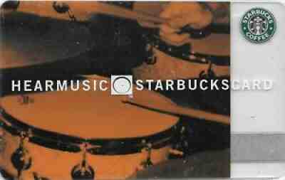 STARBUCKS CARD HEAR MUSIC "DRUMS" 2006 NEW - Sold on eBay Jul 03, 2021 for $36.00
