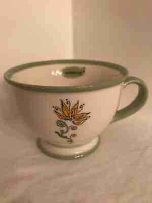 Starbucks Floral NURTURING 10 oz Footed Tea Cup Coffee Mug 2006 Yellow Flower - Sold on eBay Jun 18, 2021 for $8.20