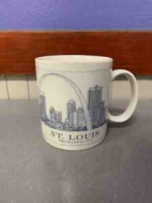 STARBUCKS St Louis COFFEE Tea MUG 2006 Architectural Series 18 oz White Blue - Sold on eBay Aug 21, 2021 for $10.00
