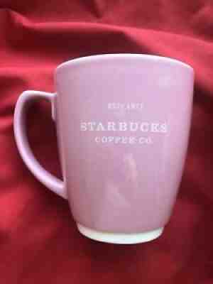RARE Starbucks Coffee 2006 PINK Abbey Large White Trim Est 1971 ~ 18 oz - Sold on eBay Jul 08, 2021 for $29.00
