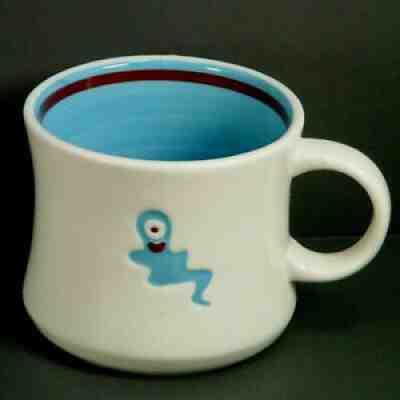 Starbucks Blue Ghost Mug Cup Halloween One Eyed Goblin - Sold on eBay Sep 08, 2021 for $10.99