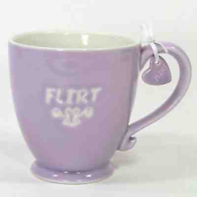 Starbucks 2006 VALENTINE'S FLIRT CHARM 15oz Mug Cup Lilac Lavender Heart - Sold on eBay Jun 29, 2021 for $14.95