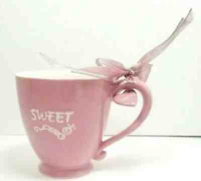 2006 STARBUCKS Pink 15 oz SWEET Coffee Mug Ceramic Farmhouse Collectible - Sold on eBay Jun 27, 2021 for $17.49