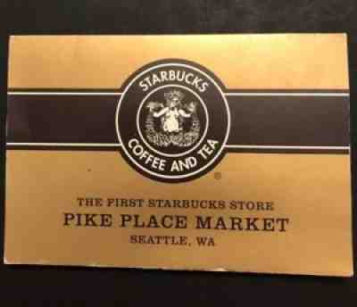 Starbucks First Starbucks Store Pike Place Market Gift Card RARE 2006 - Sold on eBay Jun 28, 2021 for $19.99