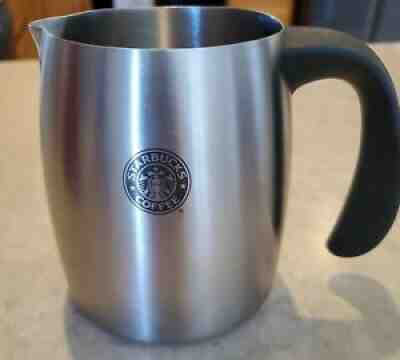 Starbucks Coffee 2006 16 oz Stainless Steel Creamer Steam Milk Pitcher - Sold on eBay Jun 28, 2021 for $10.70