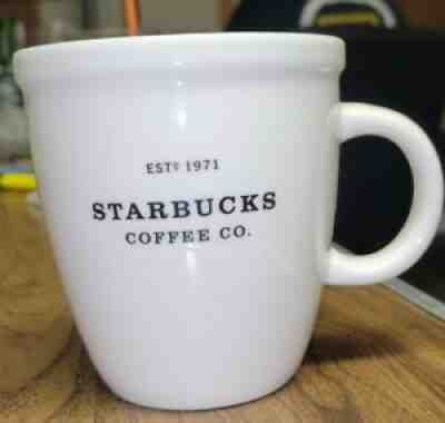 Starbucks Coffee Co Barista Est. 1971 Mug Cup White Black Print 2001 - Sold on eBay Jun 21, 2021 for $16.00