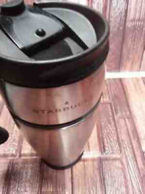Starbucks Barista Stainless Steel Travel Mug 16 oz with Handle 2001 - Sold on eBay Aug 27, 2021 for $18.90
