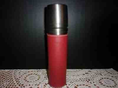 Starbucks Barista Metal & Leather Red 2003 16oz Travel Thermos Coffee Tea Cup - Sold on eBay Jul 08, 2021 for $8.00