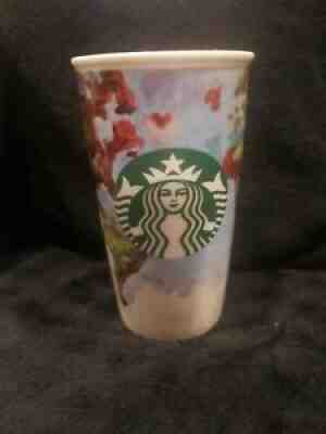 Starbucks 2015 Barista Art Shelby Kregel 12 oz Ceramic Watercolor Mug - Sold on eBay Jun 16, 2021 for $29.00