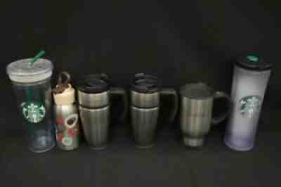 6x Starbucks 16oz & 20oz Bell & Barista Stainless Bottle Travel Coffee Mugs - Sold on eBay Aug 29, 2021 for $13.50
