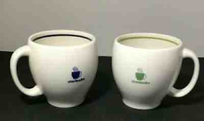Pair Starbucks 2003 Barista Coffee Mugs 14 oz. Blue & Green - Sold on eBay Jun 21, 2021 for $10.00
