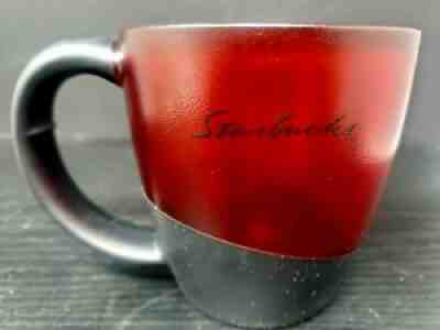 STARBUCKS Barista 12oz Translucent Red Plastic Travel Mug w Rubber Handle 2001 - Sold on eBay Jul 25, 2021 for $24.04