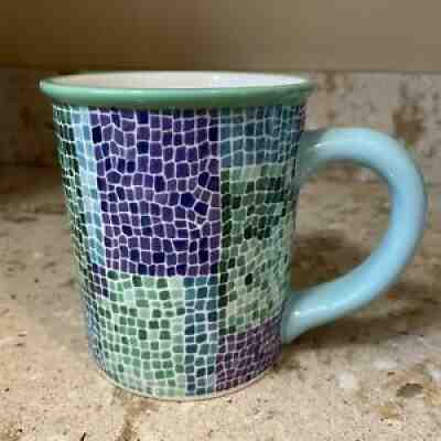 Starbucks Barista Mug 2002 Blue Purple Green Mosaic Tile 16 Oz. - Sold on eBay Jul 16, 2021 for $26.00