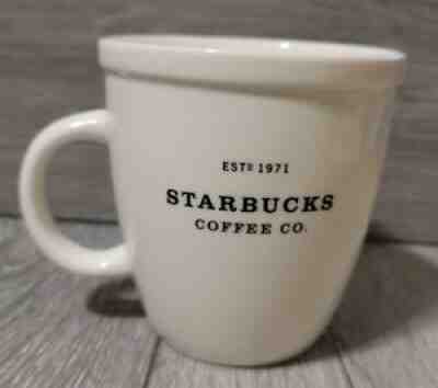 Starbucks 2001 Barista Mug Large Abbey White 16oz Ceramic Coffee Cup Est'd 1971 - Sold on eBay Sep 11, 2021 for $20.00
