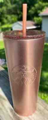 Starbucks Rose Gold Stainless Steel Tumbler - Sold on eBay Jun 27, 2021 for $51.00