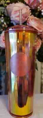 Starbucks Iridescent Rose Gold Dome 24oz Cold Cup Tumbler 2020 Summer - Sold on eBay Sep 13, 2021 for $20.00