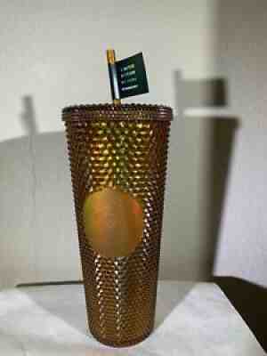 Starbucks 2021 Limited Edition 50 Years Gold Studded 24 oz. Tumbler Cup New - Sold on eBay Aug 02, 2021 for $28.00