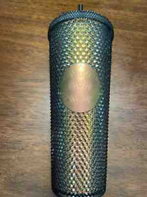 Starbucks 2020 Black Gold Studded Diamond Tumbler 24oz - Sold on eBay Aug 09, 2021 for $36.00