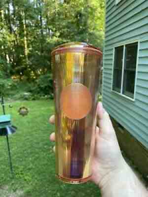Starbucks Iridescent Rose Gold Peach Dome 24oz Cold Cup Tumbler 2020 Summer - Sold on eBay Jul 25, 2021 for $45.00