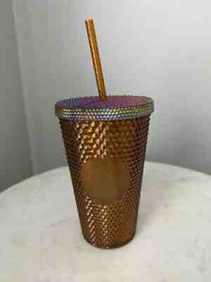 NWT Starbucks Copper Studded 50th Anniversary Tumbler 16 oz - Sold on eBay Jul 31, 2021 for $15.50