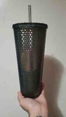 Starbucks 2020 Limited Edition Fall Black and Gold Iridescent Studded Tumbler wi - Sold on eBay Jun 30, 2021 for $36.00