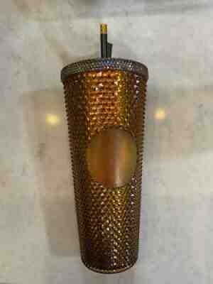 Starbucks 2021 Limited Edition 50 Years Gold Studded 24 oz. Tumbler Cup New - Sold on eBay Sep 08, 2021 for $34.50