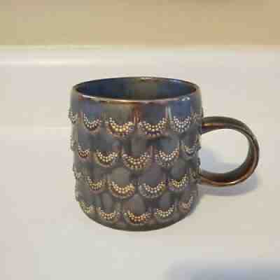 2015 Starbucks Anniversary Mermaid 3D Coffee Cup Mug Metallic Gold Scales 10oz. - Sold on eBay Aug 05, 2021 for $7.00