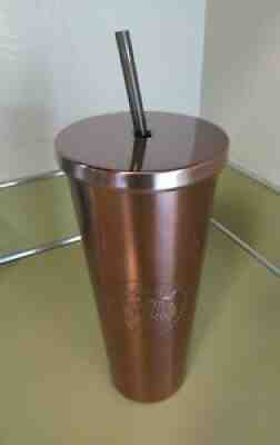 Starbucks Siren Gold Stainless Steel Venti 24 oz Cold Beverage Tumbler - Sold on eBay Aug 21, 2021 for $15.50