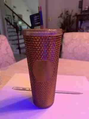 Starbucks 50th Anniversary Gold Studded Venti Tumbler Limited Edition 24 oz - Sold on eBay Jul 11, 2021 for $32.00