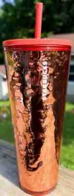 Starbucks Rose Gold Foiled 24oz Tumbler - Sold on eBay Jun 27, 2021 for $23.50