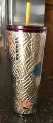 Starbucks Fall 2020 Gold Quilted Foil Rose 24 oz Tumbler Cold Cup New - Sold on eBay Jul 17, 2021 for $17.90