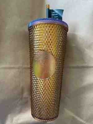 Starbucks 50th Anniversary Honeycomb Gold Copper Studded Tumbler Venti - 24oz - Sold on eBay Jul 30, 2021 for $29.00