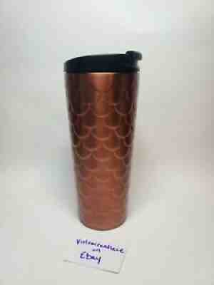 Starbucks 2017 Rose Gold Mermaid Scale Steel Travel Mug New Copper ScalesÂ  - Sold on eBay Jun 30, 2021 for $29.99