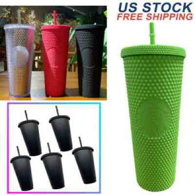 710ml/24oz Starbucks China 2021 Tumbler Bling Diamond Studded Straw Cold Cup USA - Sold on eBay Sep 13, 2021 for $28.88