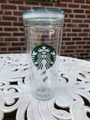 Starbucks 2017 Venti 20 oz. Clear Glass Double Walled Cold Cup Tumbler No Straw - Sold on eBay Jul 31, 2021 for $55.00