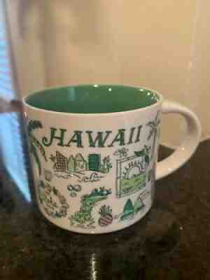 Starbucks Coffee HAWAII 14oz Mug Green Pink 2017 Been There Collector Series - Sold on eBay Sep 03, 2021 for $40.00