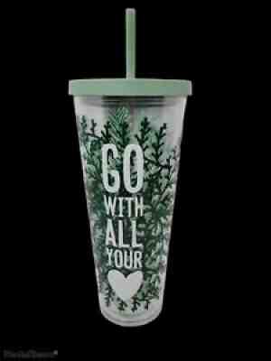 Starbucks Go With Your Heart 2017 Plastic Tumbler Complete w Straw & Lid RARE - Sold on eBay Jun 30, 2021 for $49.99