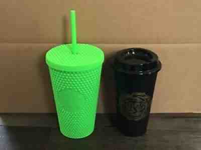 Starbucks Lime Green Fall 2021 Tumbler and Cold Cup - Sold on eBay Aug 30, 2021 for $36.00