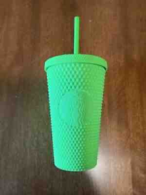 Starbucks Lime Green Studded Tumbler 16oz Grande Fall 2021 Free Priority Ship - Sold on eBay Aug 30, 2021 for $29.99