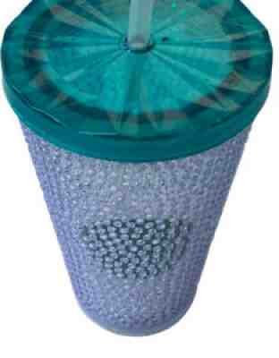 2014 STARBUCKS Cold Cup Pebble Studded Green Dot Grande 16 oz Tumbler  w Straw - Sold on eBay Jul 17, 2021 for $17.74
