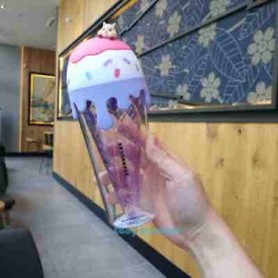 2017 Starbucks Alpaca Strawberry Ice Cream Cone Glass Straw Cup Summer 5oz Rare - Sold on eBay Jul 02, 2021 for $245.99