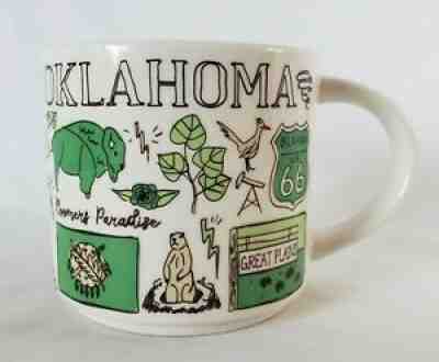 Starbucks  Mug OKLAHOMA  Sooner State Been There Series 14 oz Green 2017 No Box - Sold on eBay Jul 13, 2021 for $22.99