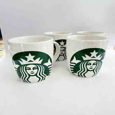 Starbucks Mugs White Green Siren Logo 14 oz 2017 Ceramic Lot Of 4 Very Clean! - Sold on eBay Aug 06, 2021 for $25.95
