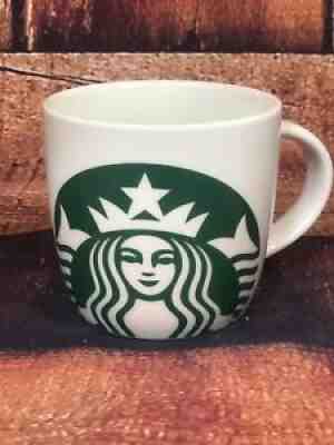 Starbucks Coffee Mug Barrel Mermaid Logo Green and White 14 oz Ceramic 2017 - Sold on eBay Jul 06, 2021 for $9.95