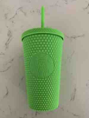 Starbucks Lime Green Studded Tumbler 16oz Grande Fall 2021 Free Priority Ship - Sold on eBay Aug 28, 2021 for $39.99