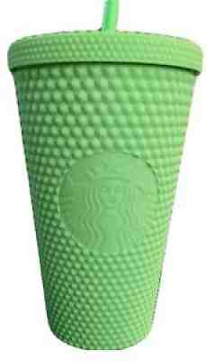 Starbucks Summer 2021 Soft Studded Tumbler Lime Green Insulated Cold 16oz NWT