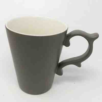 HTF Starbucks 2012 TAZO Scroll Handle Rococo Taupe Gray Matte 16 oz Coffee Mug - Sold on eBay Aug 18, 2021 for $32.00