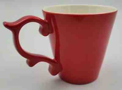Starbucks Teavana 12 oz Red Rococo Scroll Handle Mug Coffee Tea Tazo 2015 - Sold on eBay Sep 13, 2021 for $34.99