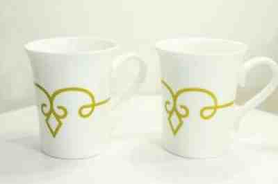 2 TAZO Tea Starbucks 2015 White Green Olive Scroll Coffee 8.5 oz Mug - Sold on eBay Jul 13, 2021 for $20.78