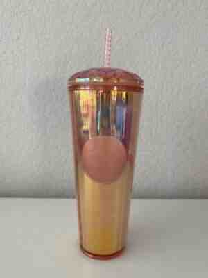 Starbucks Tumbler Venti Kaleidoscope Iridescent Summer 2020 Dome Rose Gold 24 OZ - Sold on eBay Jul 28, 2021 for $35.00